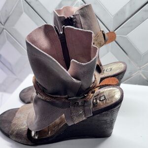 Diba Suede Wedge Booties